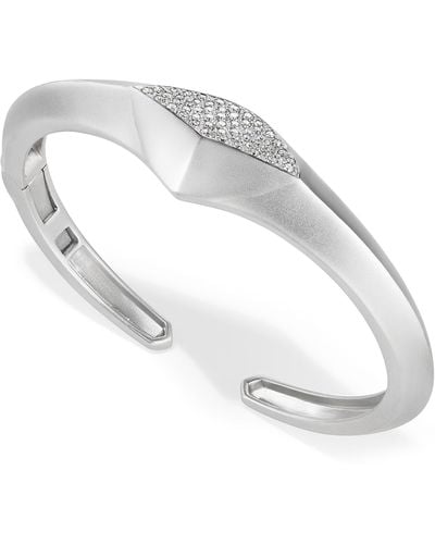 Judith Ripka Iris Diamond Cuff Bracelet - White