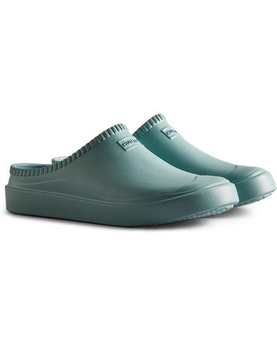 HUNTER Gender Inclusive In/out Bloom Clog - Green