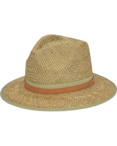 San Diego Hat Stripe Band Fedora - Natural