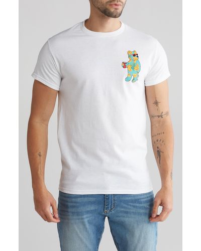 Riot Society Banana Bear Cotton Graphic T-shirt - White