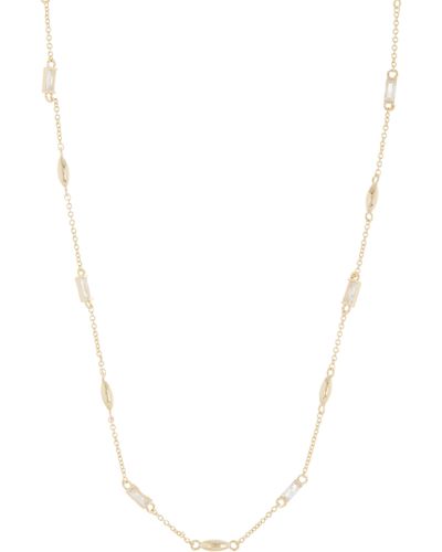 Nordstrom Cubic Zirconia Station Necklace - White