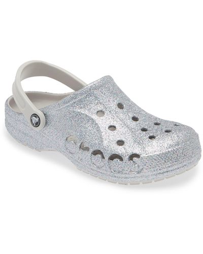 Crocs™ Baya Glitter Clog - White