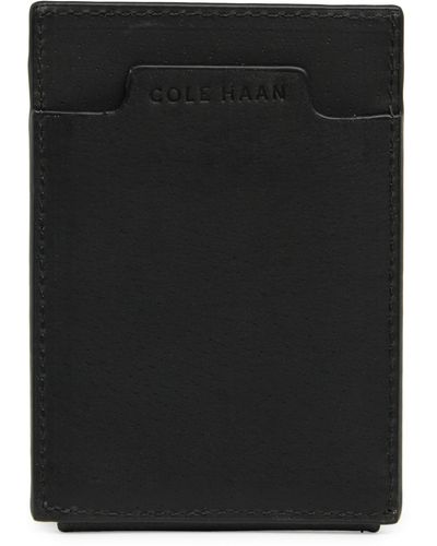Cole Haan Diamond Leather Bifold Wallet - Black