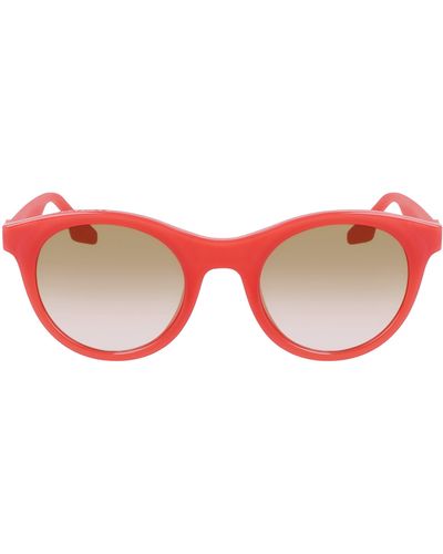 Converse Restore 49mm Gradient Round Sunglasses - Red