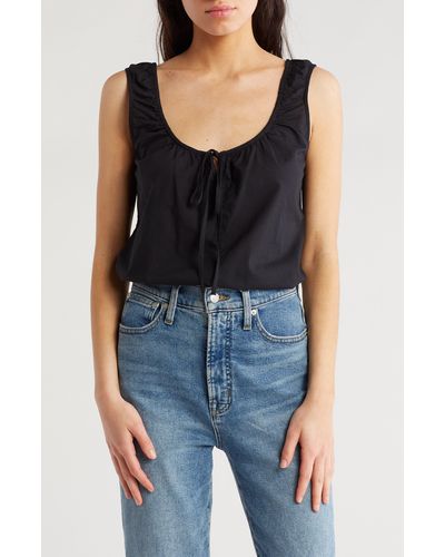 Melrose and Market Tie Sleeveless Top - Blue