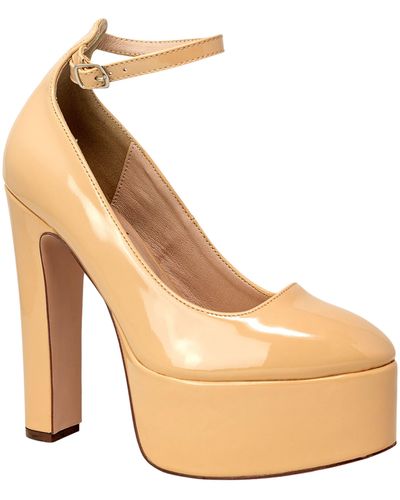 In Touch Footwear Rosaline Platform Mary Jane Pump - Metallic