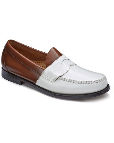 G.H. Bass & Co. Logan Colorblock Penny Loafer - Brown