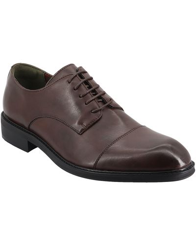 Kenneth Cole Marquee Faux Leather Derby - Brown