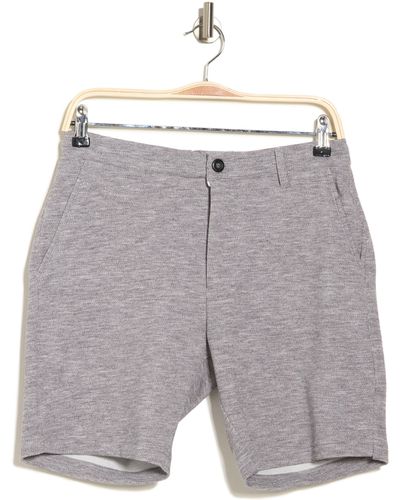 Civil Society Templeton Textured Woven Shorts In Heather Gray At Nordstrom Rack