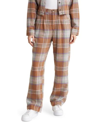 Obey Max Plaid Cotton Pants - Multicolor