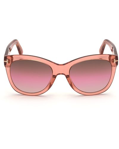 Tom Ford 57mm Cat Eye Sunglasses - Pink
