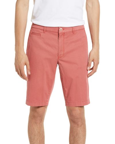 Brax Bari Cotton Blend Bermuda Shorts - Red