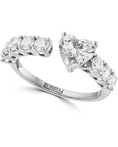 Effy Heart Lab Created Diamond Ring - White