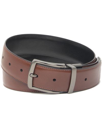 Original Penguin Reversible Leather Belt - Brown