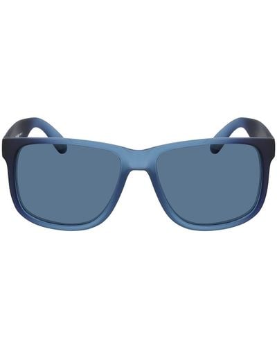 Cole Haan 55mm Matte Square Sunglasses - Blue