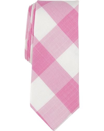 Original Penguin Everett Plaid Tie - Pink