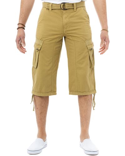 Xray Jeans Belted Cargo Shorts - Natural