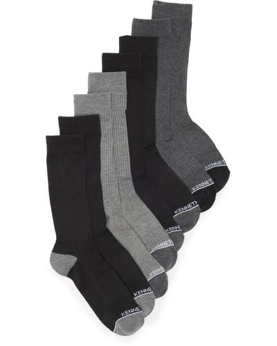 Kenneth Cole Assorted 4-pack Dress Crew Socks - Black
