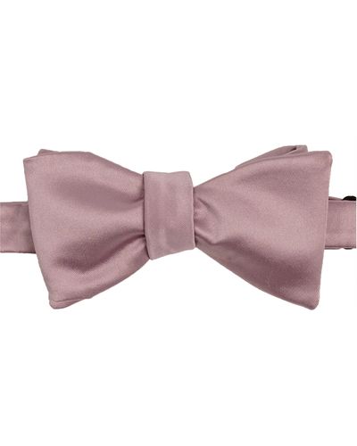 Con.struct Solid Satin Bow Tie - Pink