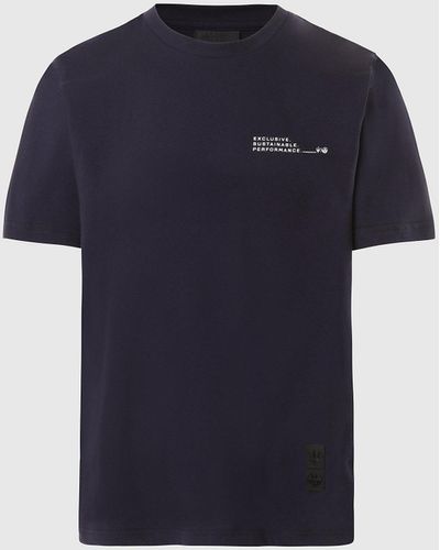 North Sails Camiseta de punto de tejido orgánico - Azul