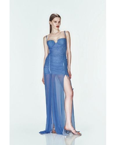 Khéla the Label Rolling In Love Gown In Indigo - Blue