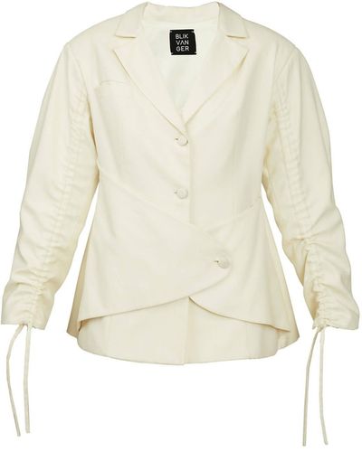BLIKVANGER Milky White Suit Jacket
