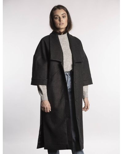 Oblique Alioth - Kimono Coat - Black