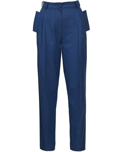 BLIKVANGER Classic Blue Suit Pants