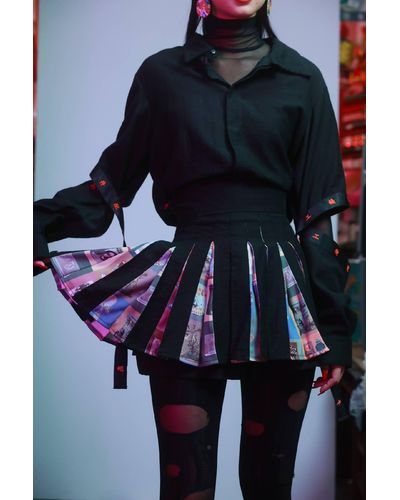 INF Splicing Mini Skirt - Multicolor