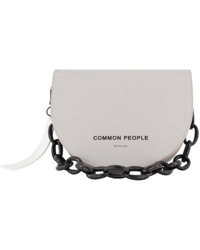 Common People Leather Saddle Bag - Multicolor