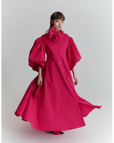 Tereza Rosalie Kladosova Bloom Maxi Dress, Magenta - Pink