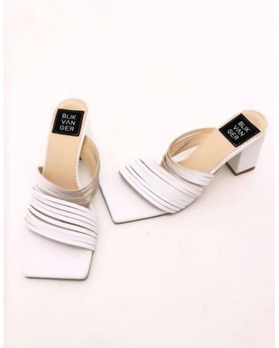 BLIKVANGER White Summer Heels - Multicolor