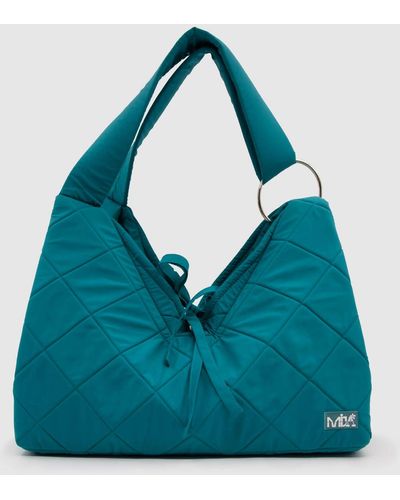 Mija Medium Quilted M Bag - Blue