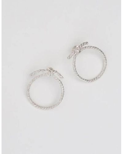 NATURES OF CONFLICT Single Rope Earrings - Metallic