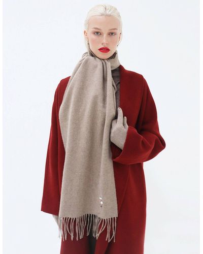 Aethera Ophelia Cashmere Scarf - Red