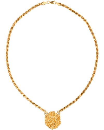 YU STEPANEL S.p.q.r. No. 2, Leo Necklace On Rope - Multicolor