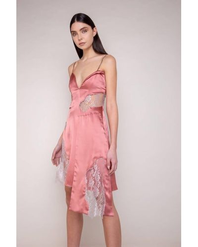 BYVARGA Jasmine Silk Dress - Pink