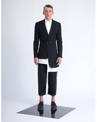 ARIEL BASSAN Cropped Tailored Pants With Closed Pleats - White