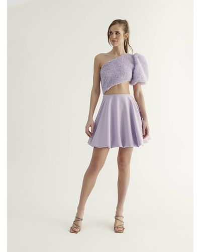 Nanas Fleur Mini Dress - Purple
