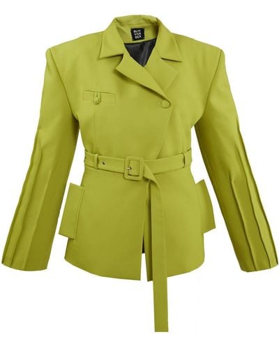 BLIKVANGER Chartreuse Green Suit Jacket