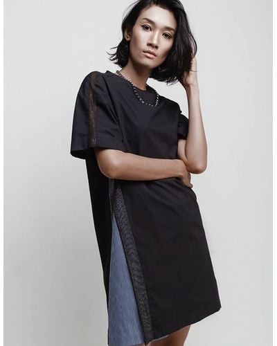 CLEAN CLOTHES ONLY Tee Dress - Black