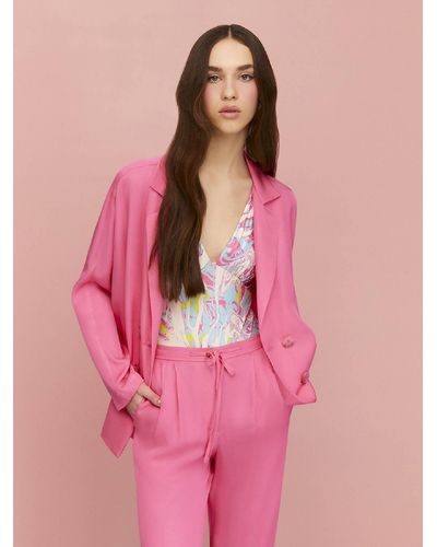 Nocturne Double Breasted Blazer - Pink