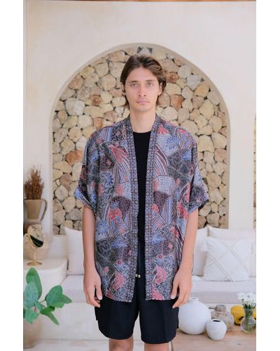 ORIGIN OF HEARTS Azaro Kimono Shirt - Multicolor