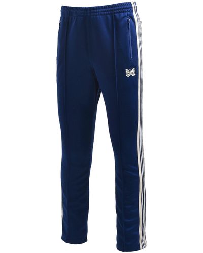Needles Poly Smooth Narrow Track Pants Navy - Slam Jam® Official Store