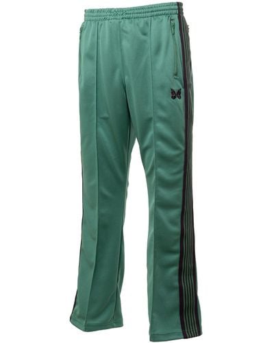 Needles Boot-cut Track Pant - Poly Smooth - Green