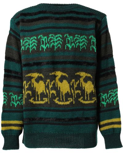 Toga Patterned Jacquard Layered Cardigan for Men | Lyst