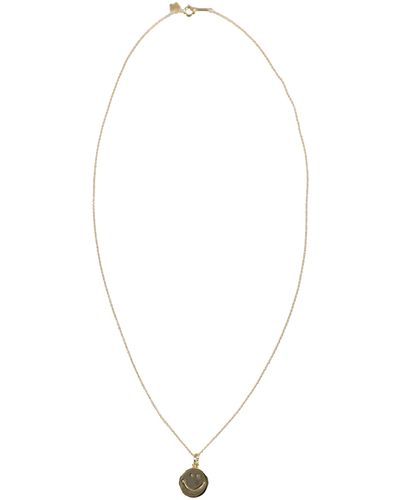 Needles Pendant - 925 Gold - White