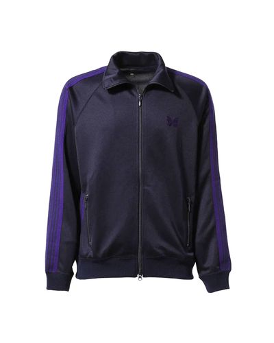 Needles Track Jacket - Poly Smooth - Blue