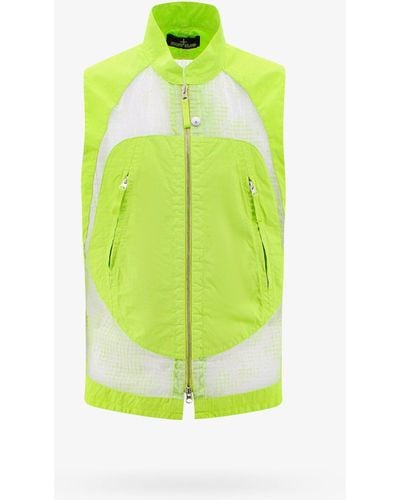 Stone Island Shadow Project Closure With Zip Jackets - Green