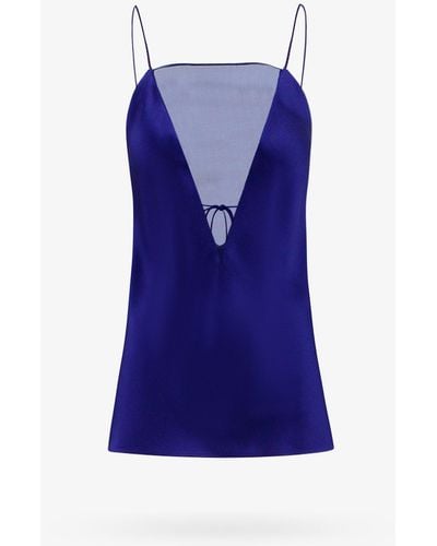Stella McCartney Closure With Zip Unlined Top - Blue